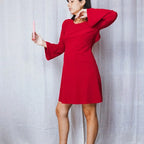 Short red dress