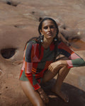 Racine Long-Sleeve Mesh Top
