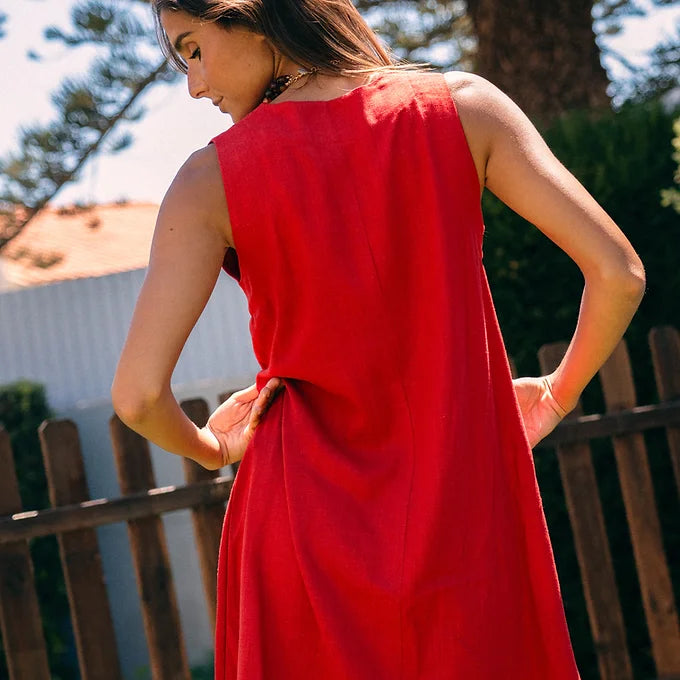 Minivestido de bambú