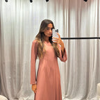 Vestido toupeira longo