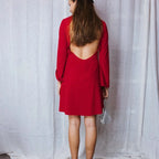 Short red dress