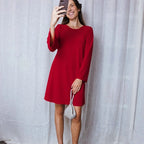 Short red dress
