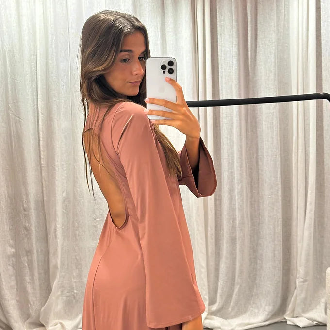 Taupe maxi dress