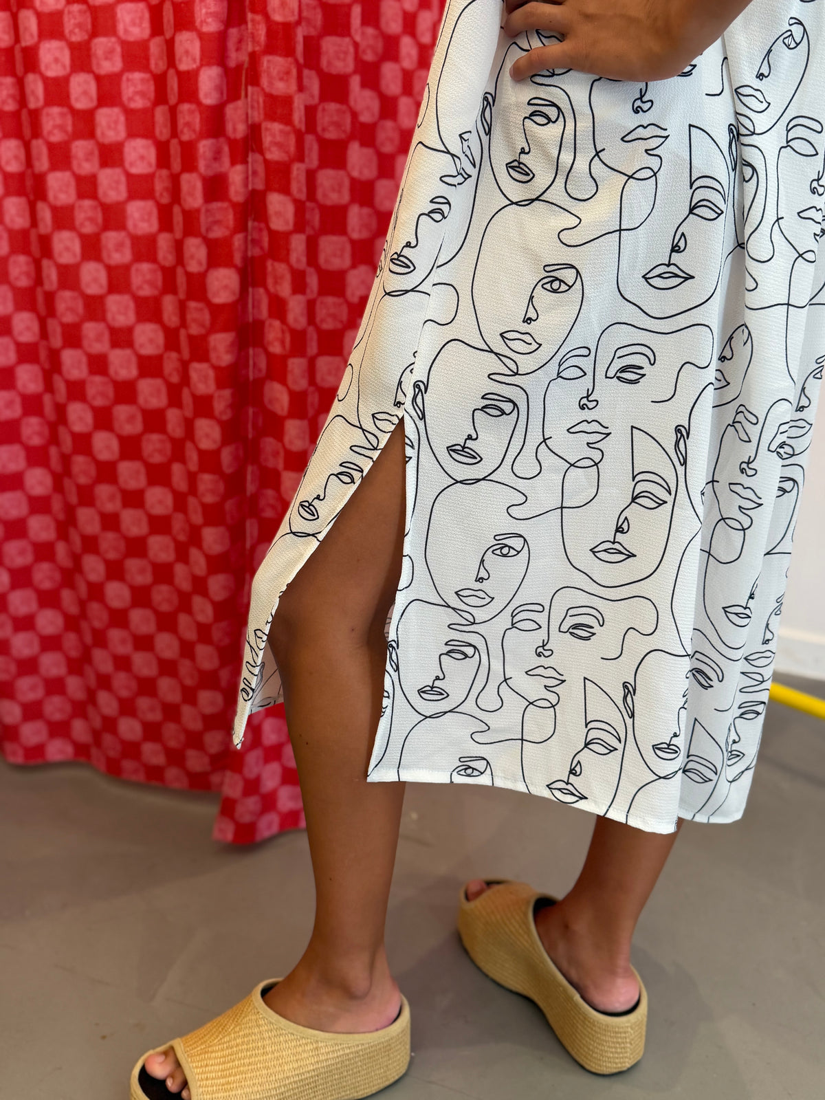 Vestido cai cai em Crepe