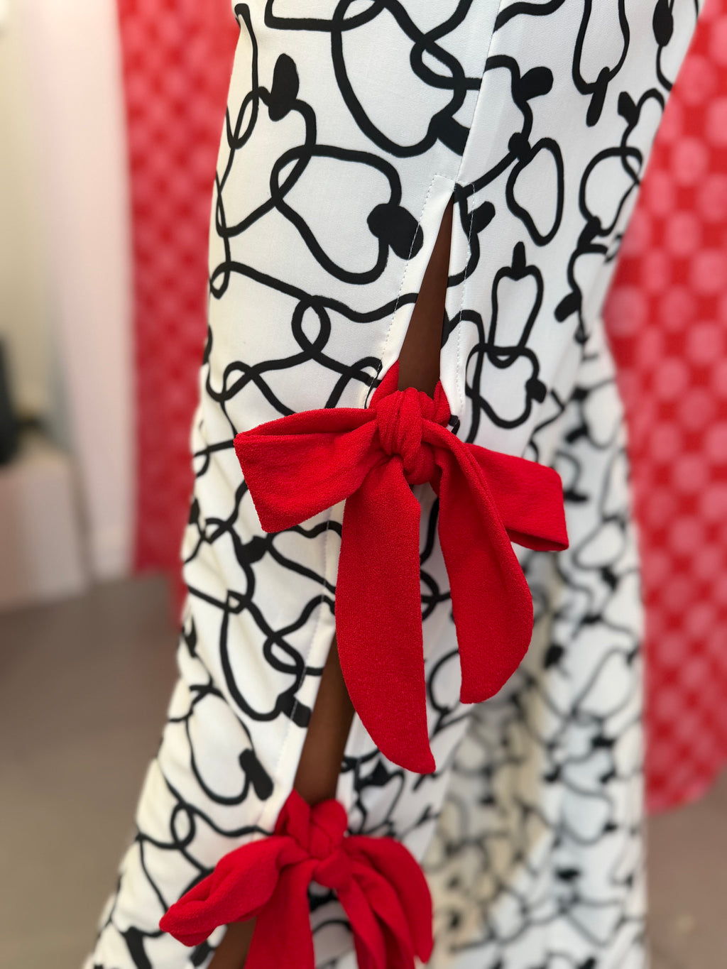 Calças lycra com laços