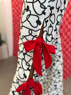 Calças lycra com laços
