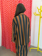 Camisa curta riscas