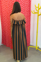 Vestido riscas lycra