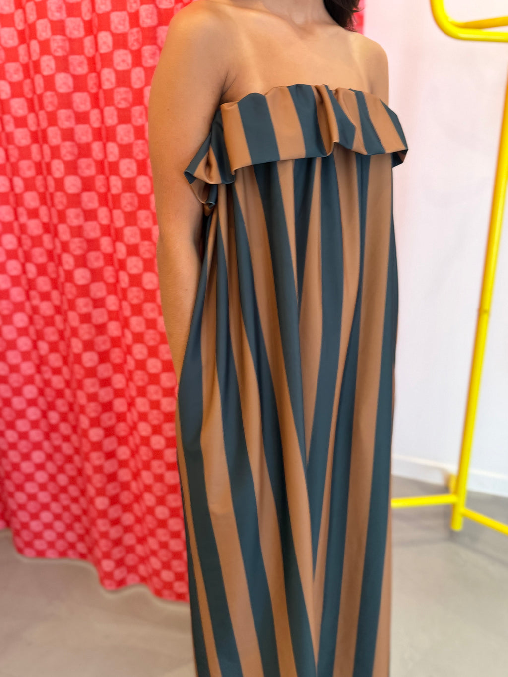 Vestido riscas lycra