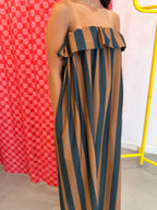 Vestido riscas lycra