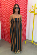 Vestido riscas lycra