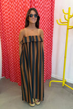 Vestido riscas lycra