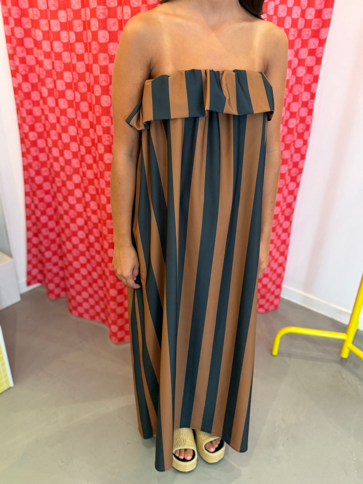 Vestido riscas lycra